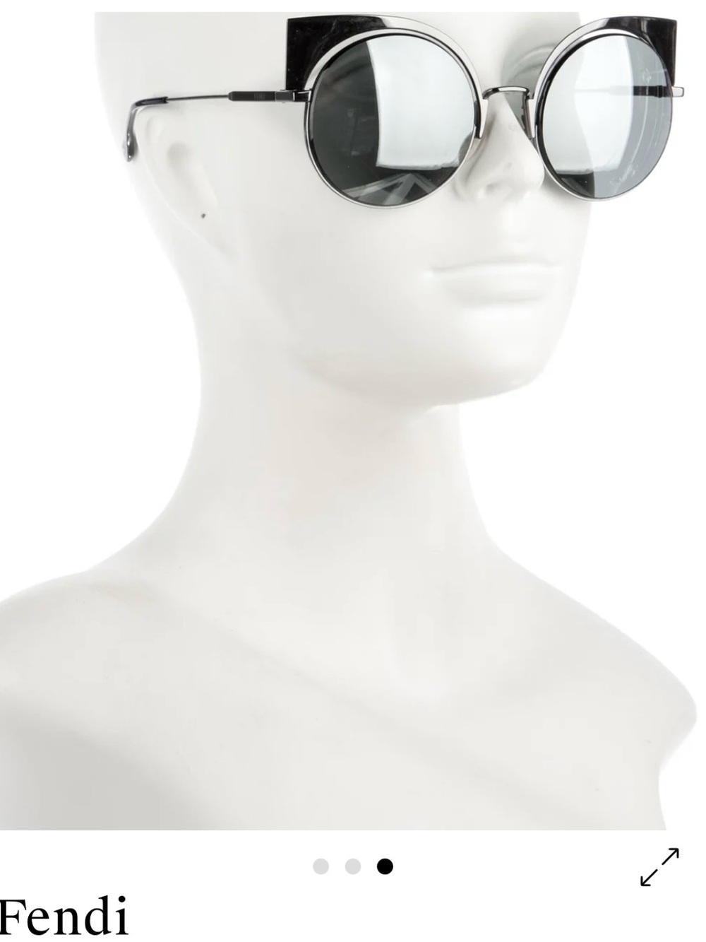 Women 
Fendi Round Mirrored Sunglasses
